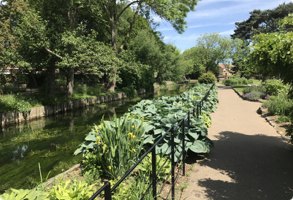 Westgate Gardens beside the river in Canterbury